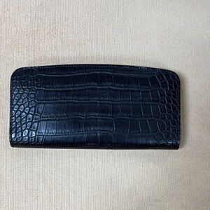 A New Day Black Crocodile Texture Wallet